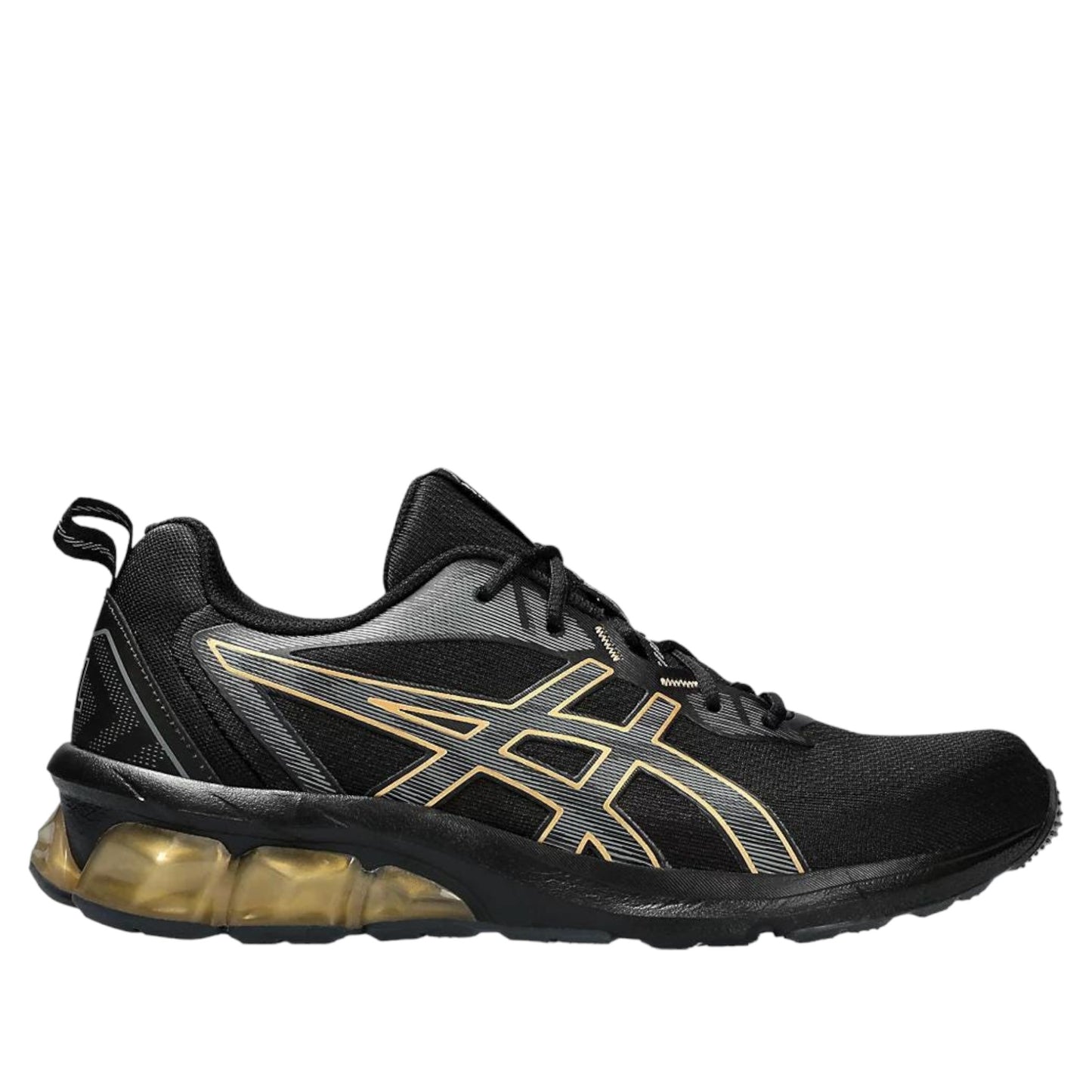 - ASICS GEL-QUANTUM 90 IV BLACK/PURE GOLD - (1201A764.008) - GIV - R2L14