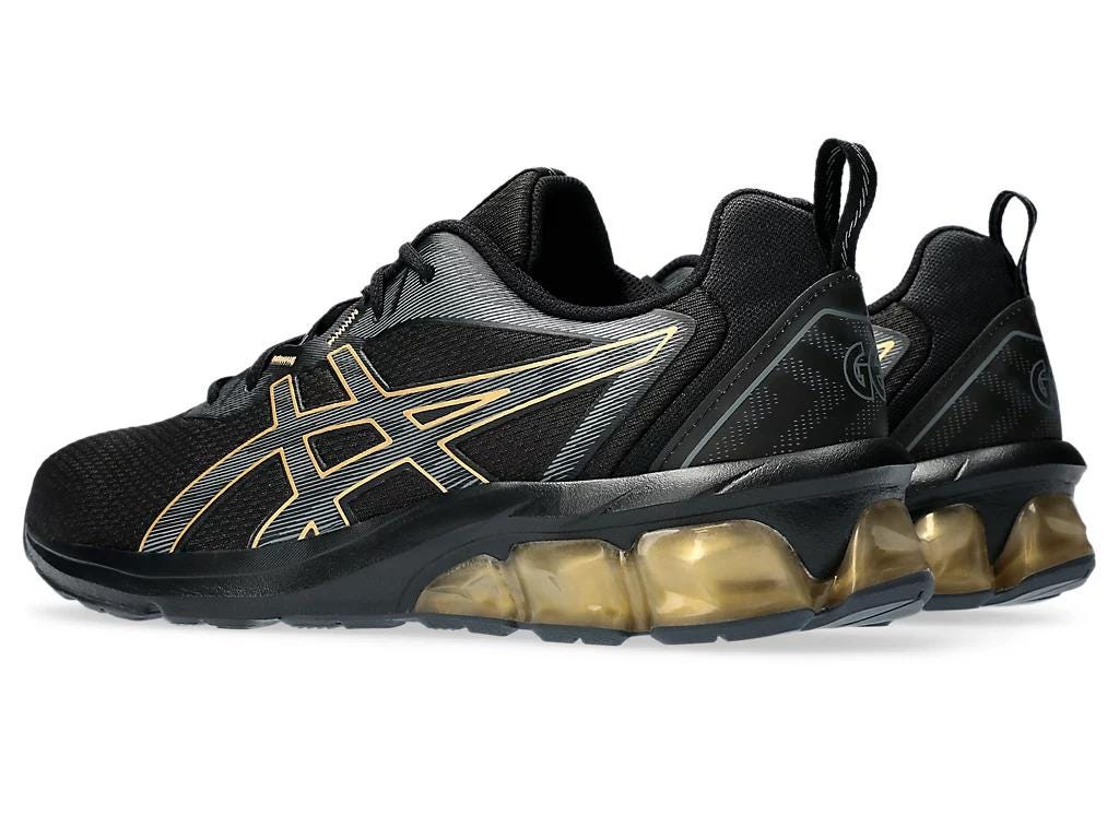 - ASICS GEL-QUANTUM 90 IV BLACK/PURE GOLD - (1201A764.008) - GIV - R2L14