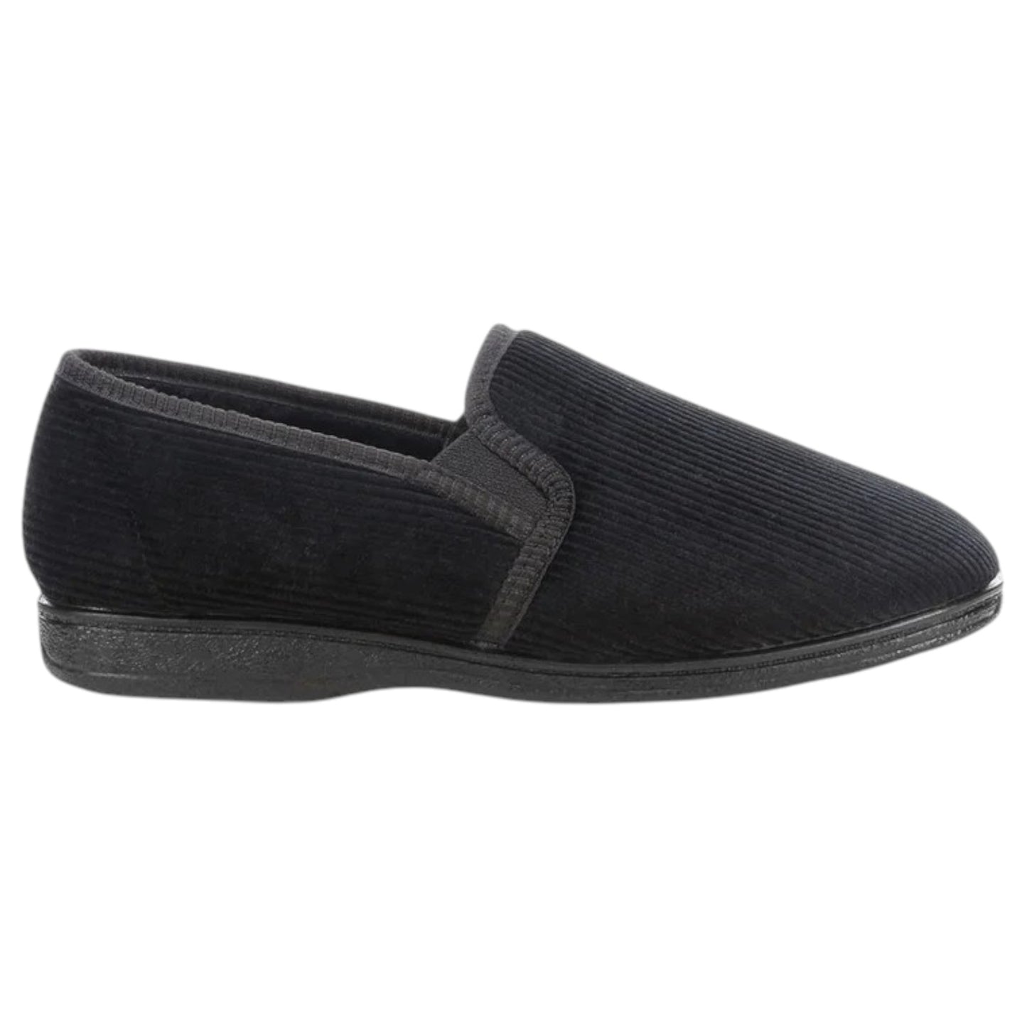.Grosby Mens BLAKE 2 Black Slippers - BLACK - (401221) - BLK - F