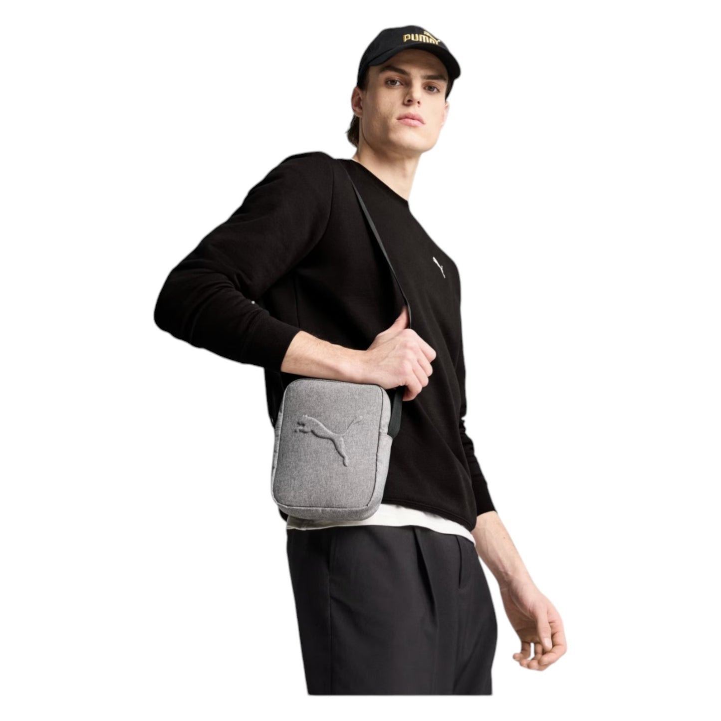 .PUMA Buzz Heather Portable Bag Grey - (091351 01) - F