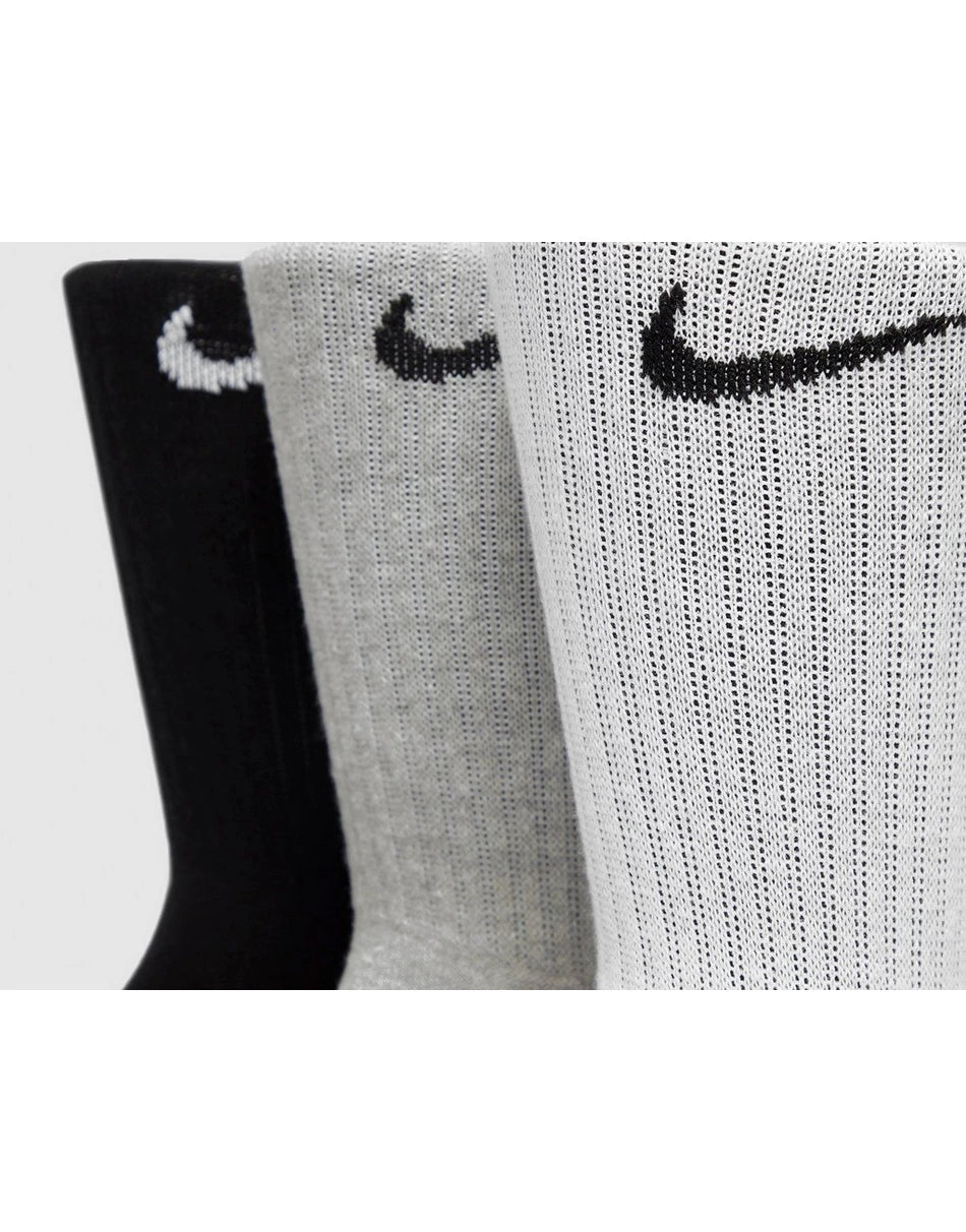 - Nike Unisex Everyday Cushion Crew 3Pk Multi Colour - (SX7664 964) - F