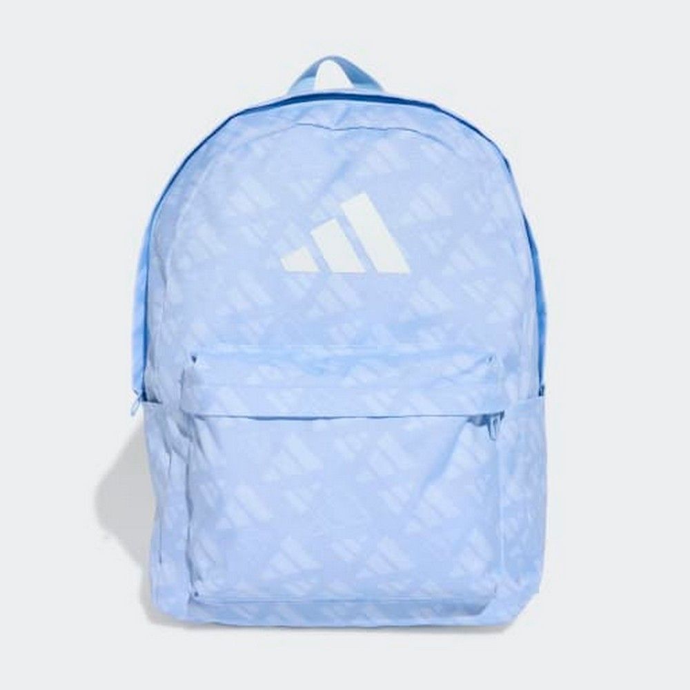 .ADIDAS CLASSIC MONOGRAM GRAPHIC BACKPACK BLUE - GLOW BLUE/WHITE - (JZ5504) - C16