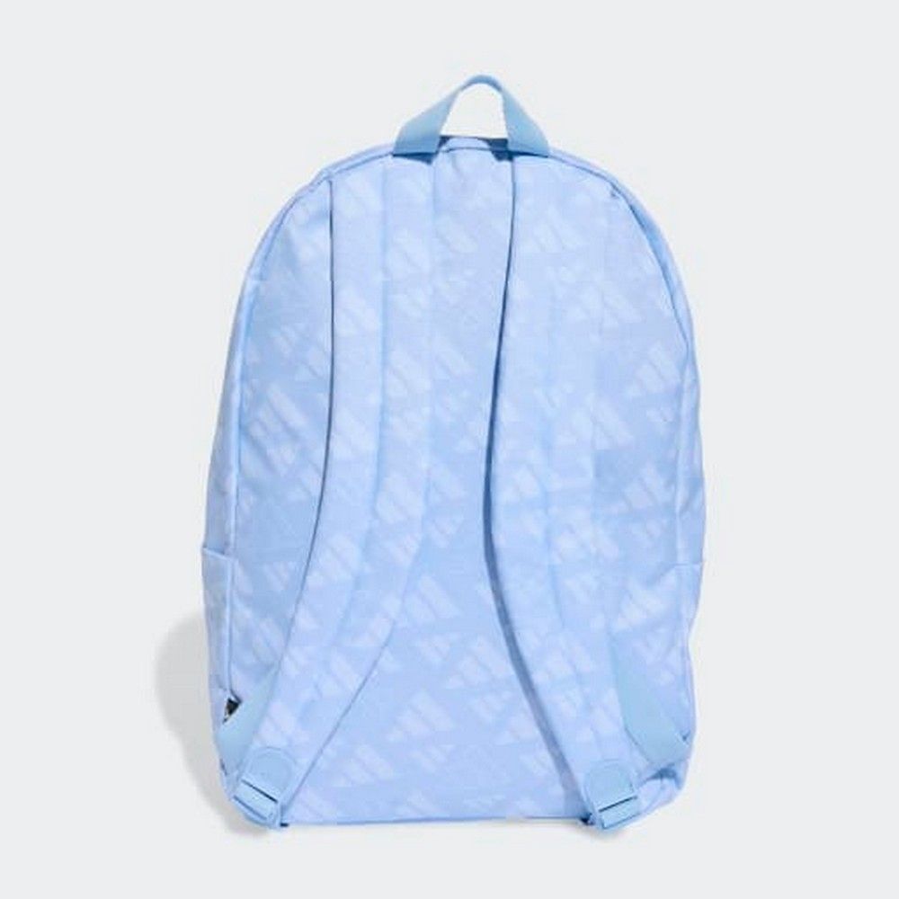 .ADIDAS CLASSIC MONOGRAM GRAPHIC BACKPACK BLUE - GLOW BLUE/WHITE - (JZ5504) - C16