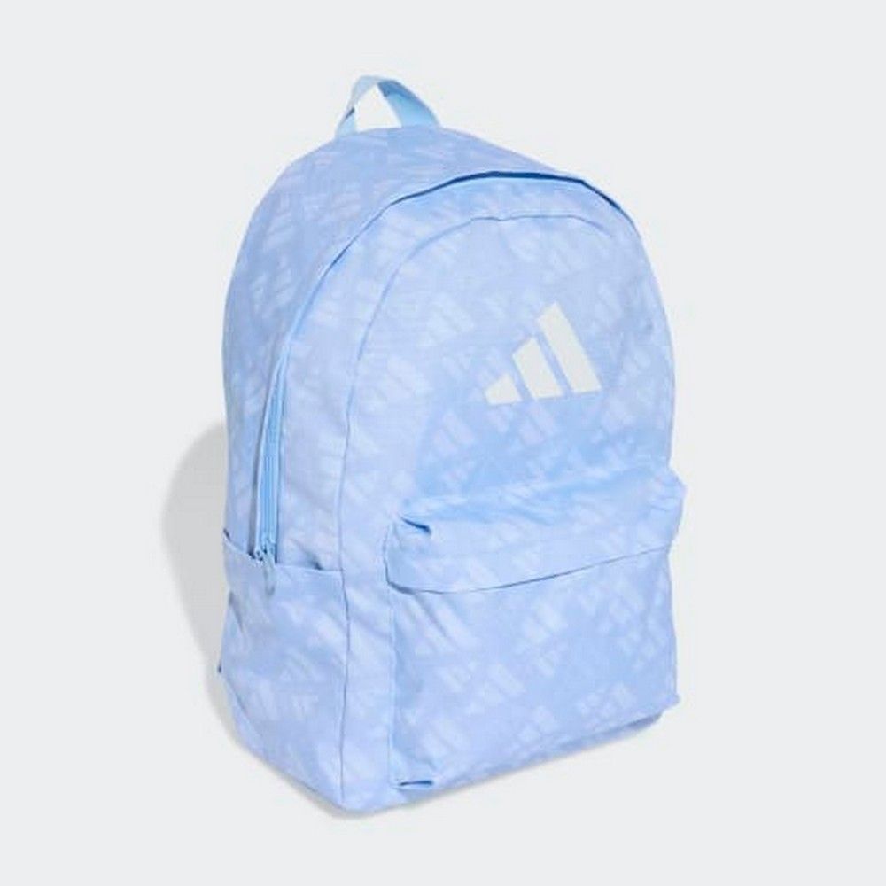 .ADIDAS CLASSIC MONOGRAM GRAPHIC BACKPACK BLUE - GLOW BLUE/WHITE - (JZ5504) - C16