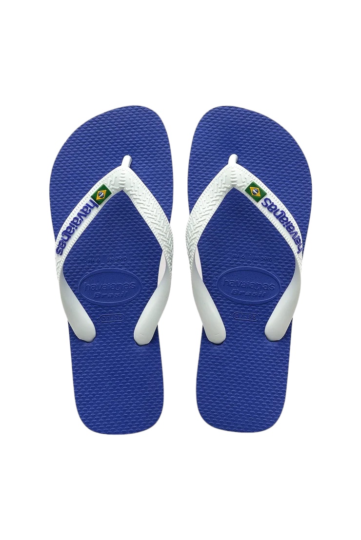 Havaianas Kids Brazil Logo Jandal Marine Blue - HVMBK - F -