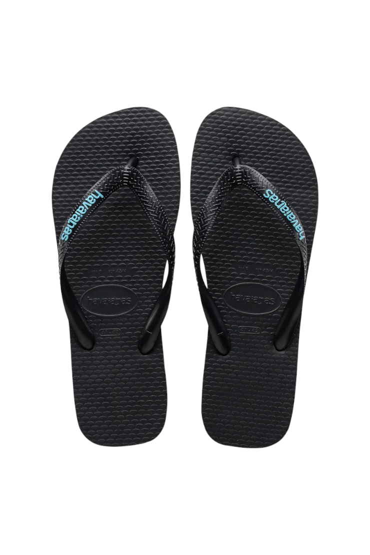 Havaianas Mens Logo Filete Black/Blue - (LOGOFILETE) - BLB - F