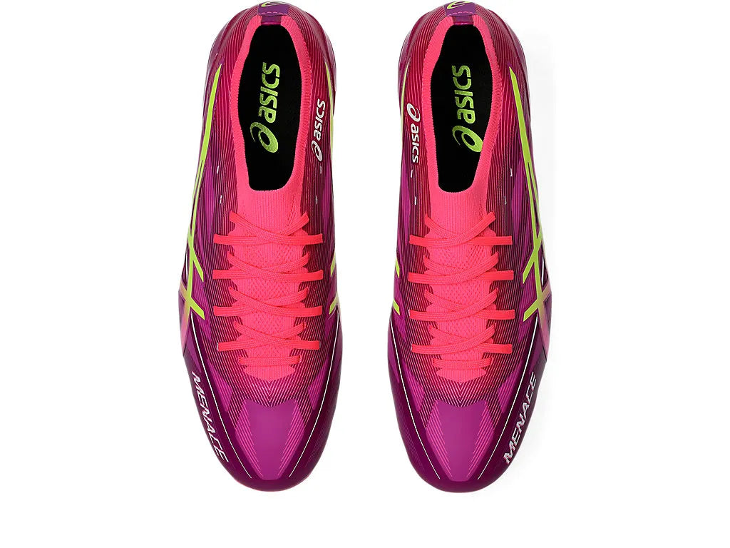 .ASICS MENS MENACE 5 - HOT PINK/SAFETY YELLOW - (1111A246-700) - MEN - R2L17