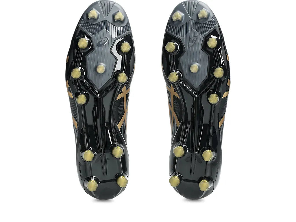 .ASICS MENS MENACE 5 - BLACK/PURE GOLD - (1111A246-001) - GLD - R2L17