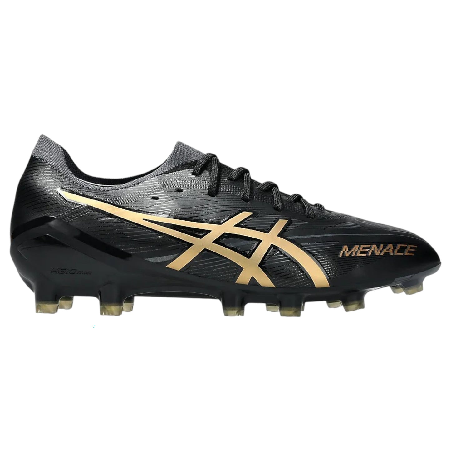 .ASICS MENS MENACE 5 - BLACK/PURE GOLD - (1111A246-001) - GLD - R2L17