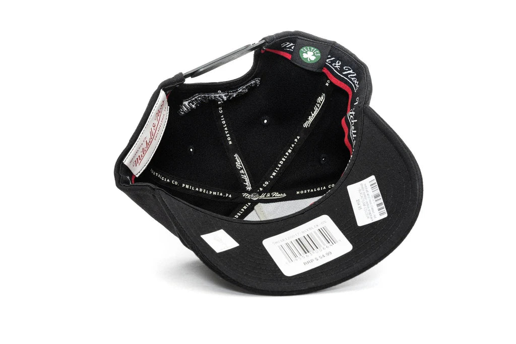 .MITCHELL & NESS BOSTON CELTICS TM LOGO SNAPBACK BLACK/GREEN - (MNBC20104) - MNBC1