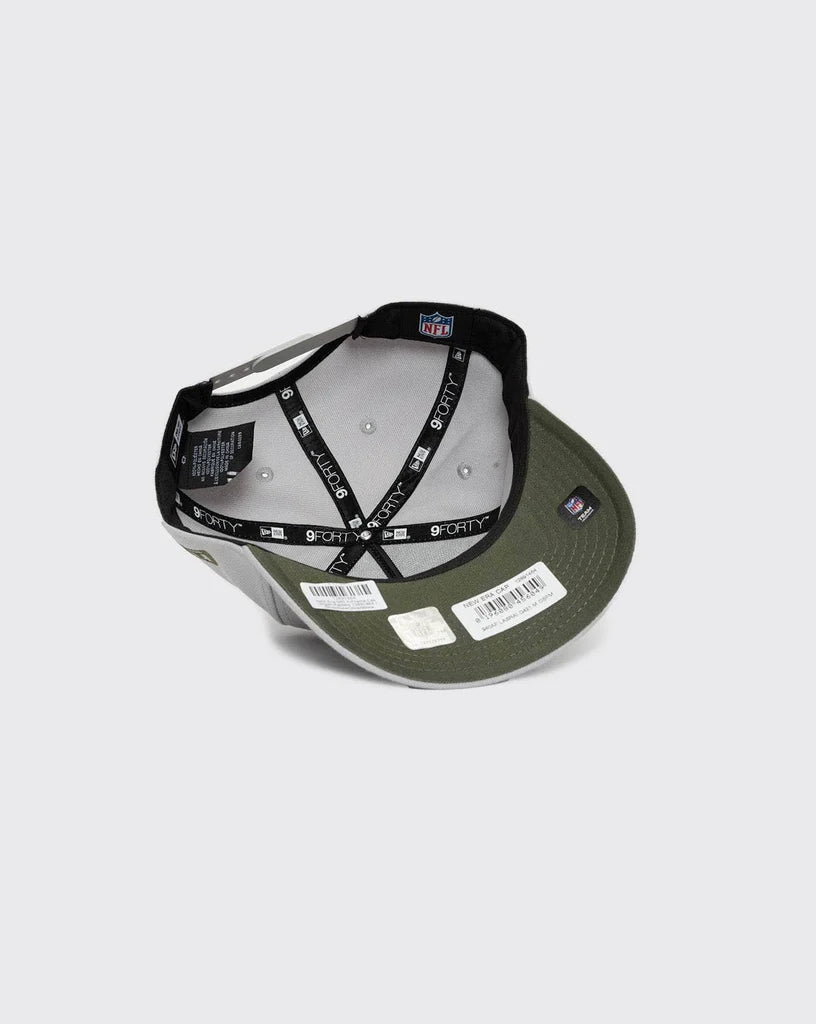 .NEW ERA 940 A-FRAME LAS VEGAS RAIDERS SNAPBACK - NEW OLIVE - (12891464) - F