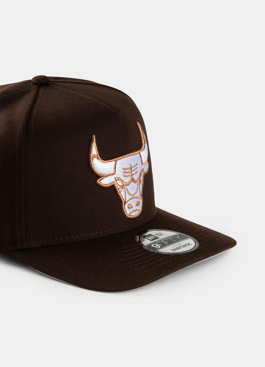 .New Era NBA 9Fifty A-Frame Chicago Bulls Snapback - BROWN - (60766875) - F