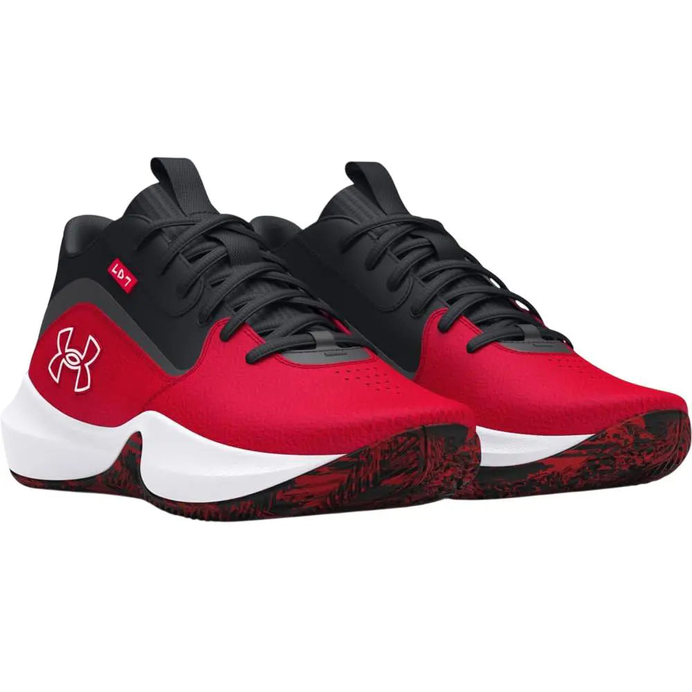 .UNDER ARMOUR MENS LOCKDOWN 7 - RED/BLACK/WHITE - (3028512-600) - LD7 - R2L11
