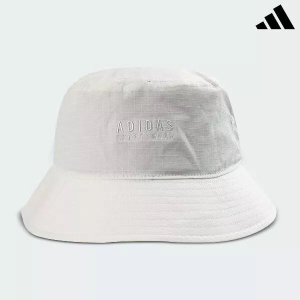 .ADIDAS SPORTSWEAR CLASSIC BUCKET HAT WHITE - Off-White/Black - (JG3661) - F