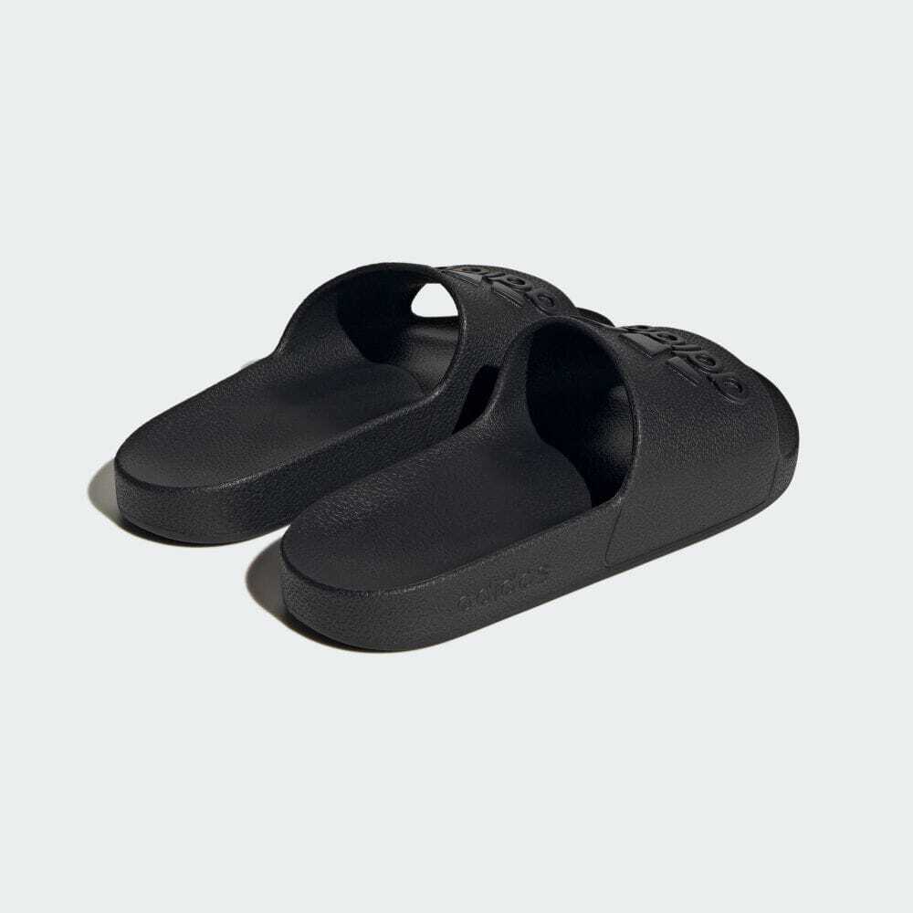 ADIDAS ADILETTE AQUA RUBBER SLIDES BLACK / BLACK - (IF7371) - CBI - R2