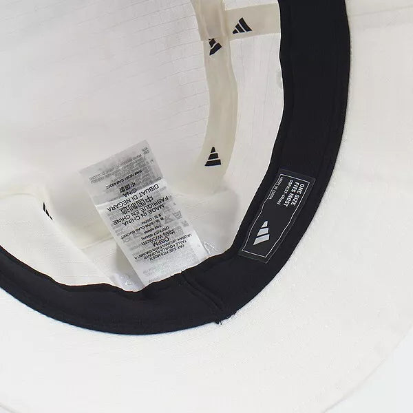 .ADIDAS SPORTSWEAR CLASSIC BUCKET HAT WHITE - Off-White/Black - (JG3661) - F
