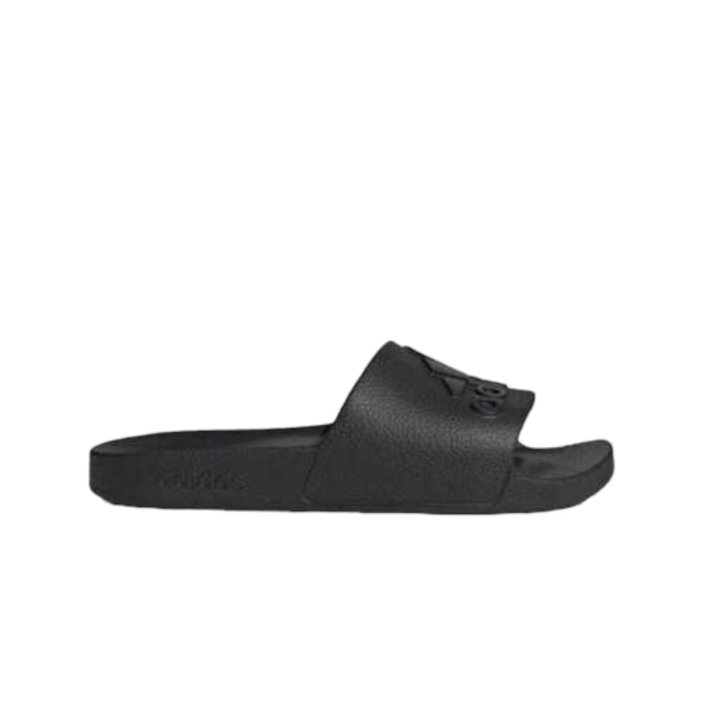 - ADIDAS ADILETTE AQUA RUBBER SLIDES BLACK / BLACK - (IF7371) - CBI - R2