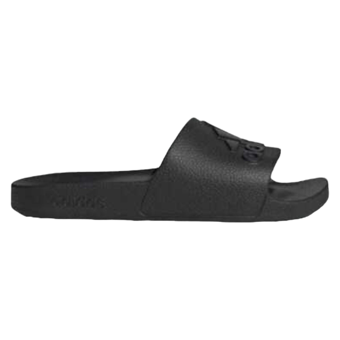 - ADIDAS ADILETTE AQUA RUBBER SLIDES BLACK / BLACK - (IF7371) - CBI - R2