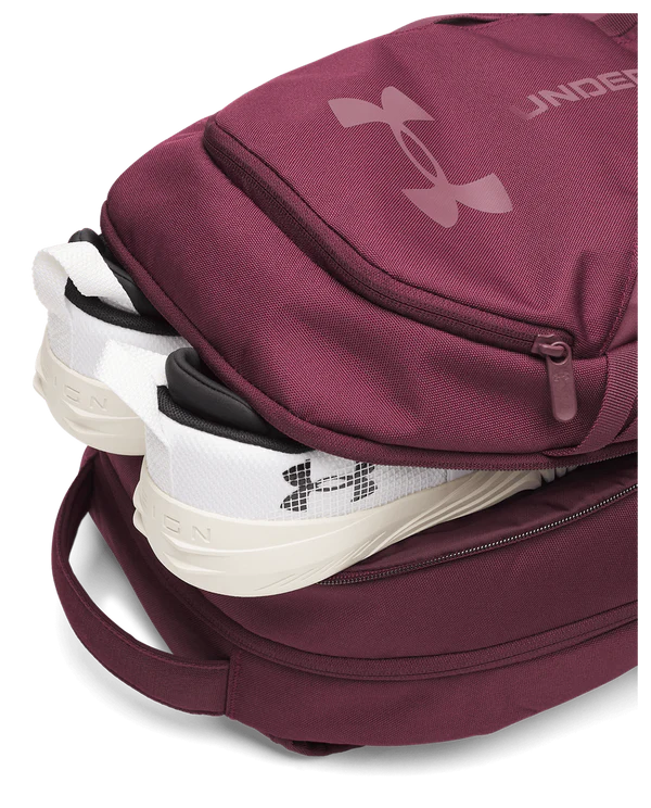 .Under Armour Hustle 6.0 BackPack - Dark Maroon/Dark Maroon - (1384672-601) - C25