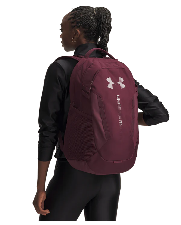 .Under Armour Hustle 6.0 BackPack - Dark Maroon/Dark Maroon - (1384672-601) - C25