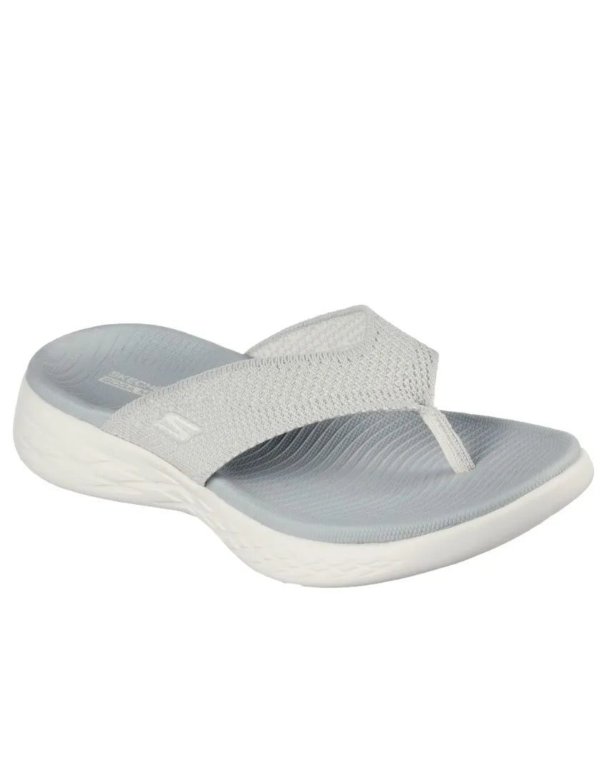 .Skechers Womens OnTheGo 600 Flourish Grey - (140703/GRY) - GRY - R2L16