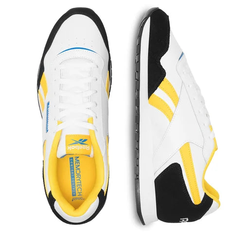 .Reebok Mens Glide - WHITE/CLASSIC YELLOW/VECTOR RED - (100074227) - ICE - R1L5