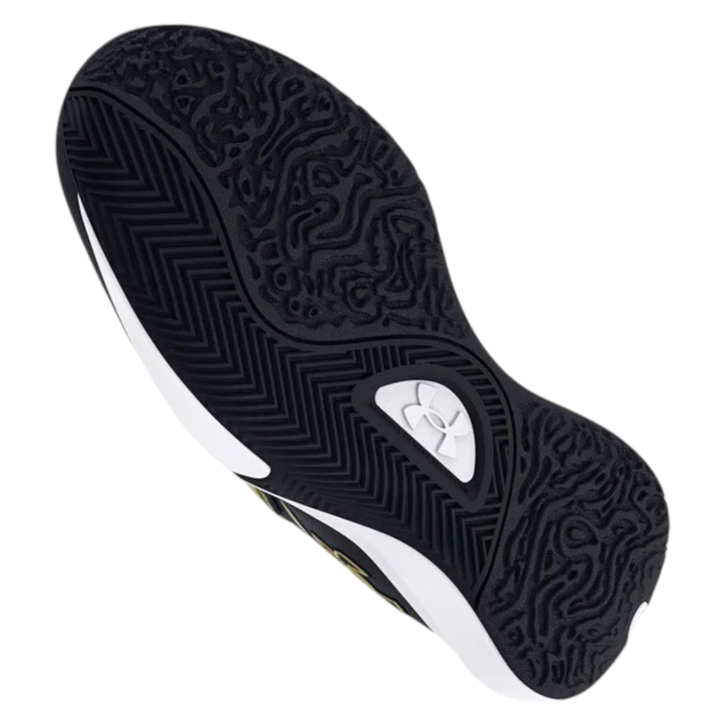 .UNDER ARMOUR MENS LOCKDOWN 7 - BLACK/WHITE/GOLD - (3028512-001) - LW7 - R2L11