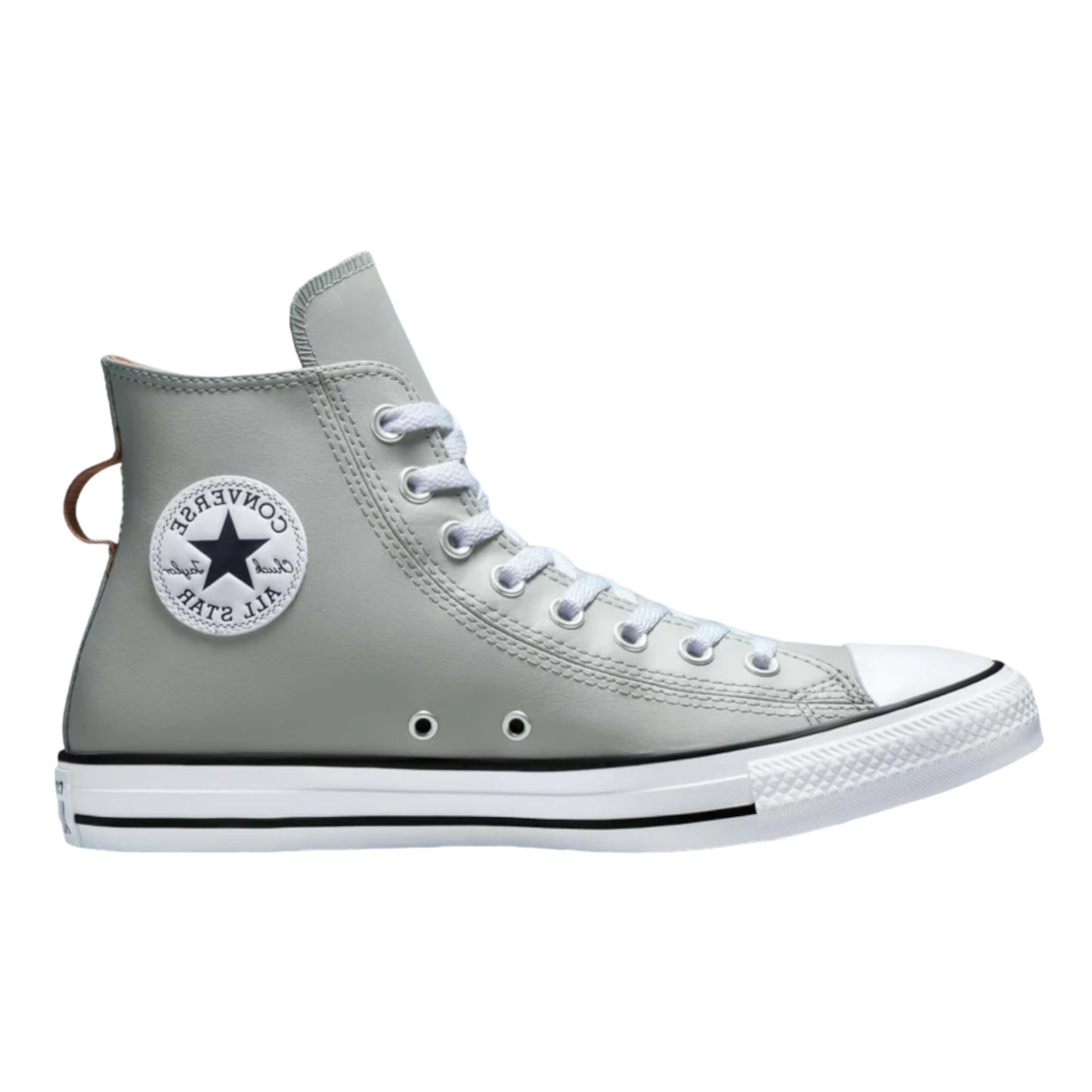 .Converse All Star Hi Trainers Slate Sage Mineral Clay Faux Leather - (A00477) - SAG - R1L6