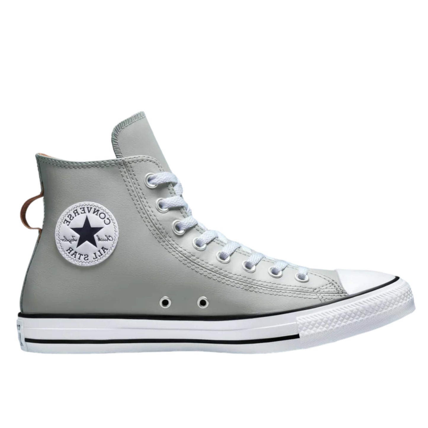 .Converse All Star Hi Trainers Slate Sage Mineral Clay Faux Leather - (A00477) - SAG - R1L6