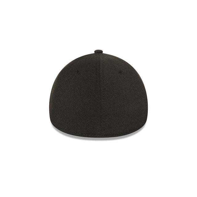 .New Era 3930 LOS ANGELES DODGERS STRETCH FIT - BLACK/BLACK - (12745706) - F