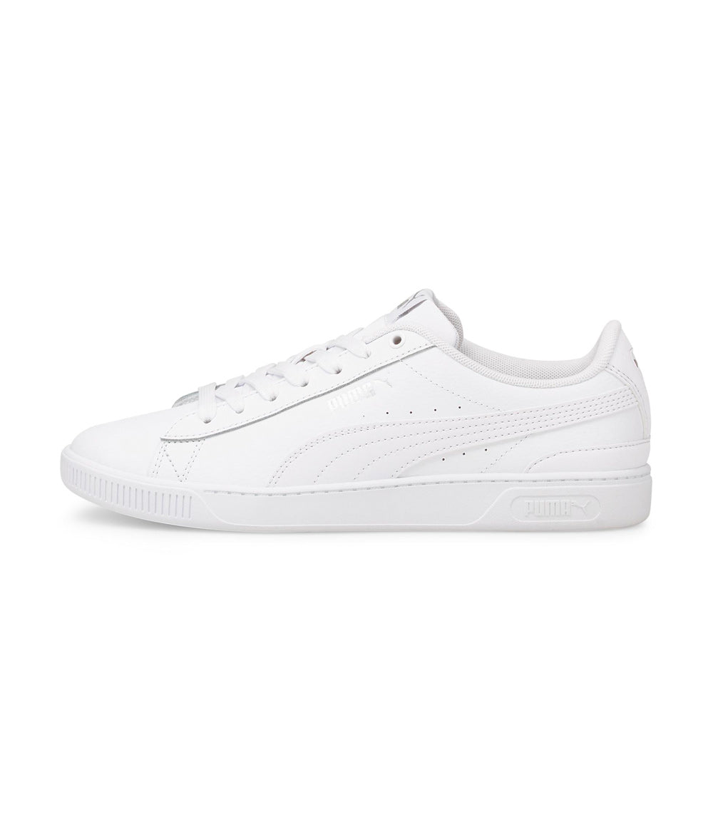 .Puma WOMENS VIKKY V3 Leather Sneakers WHITE/WHITE (38311502) - V3 - R1L5