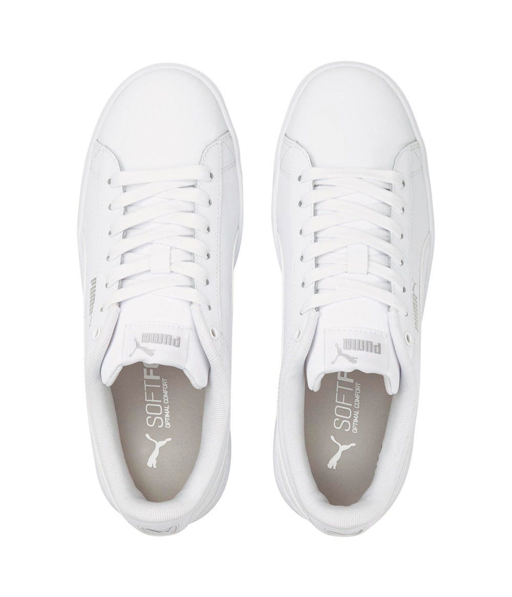 .Puma WOMENS VIKKY V3 Leather Sneakers WHITE/WHITE (38311502) - V3 - R1L5