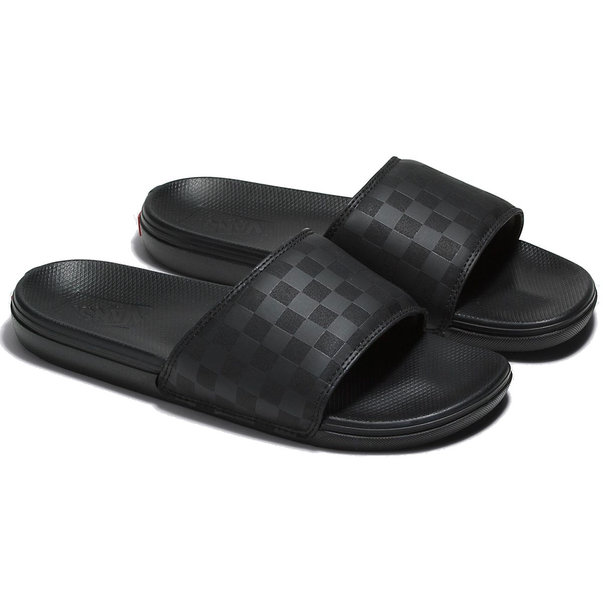 Vans checkered slides online mens