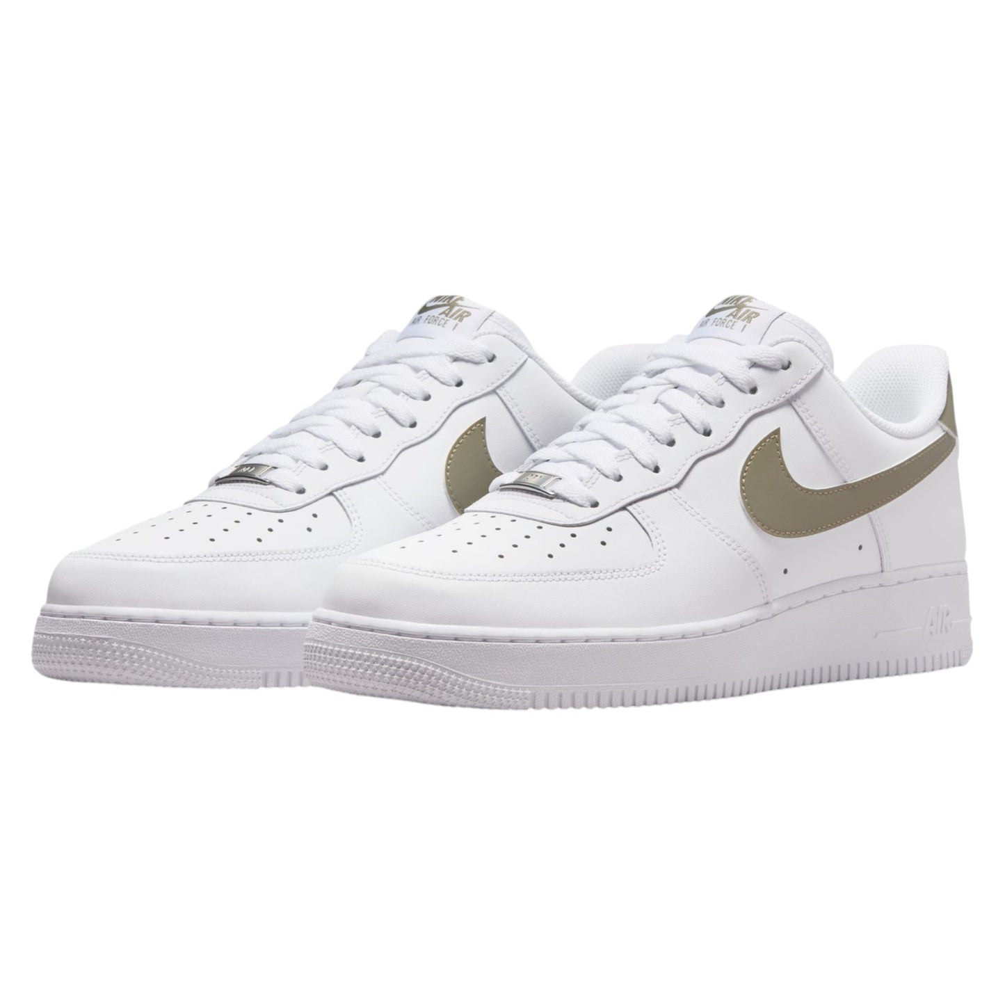 .Nike Mens Air Force 1 '07 - WHITE/OLIVE - (FJ4146-110) - S77 - L/P