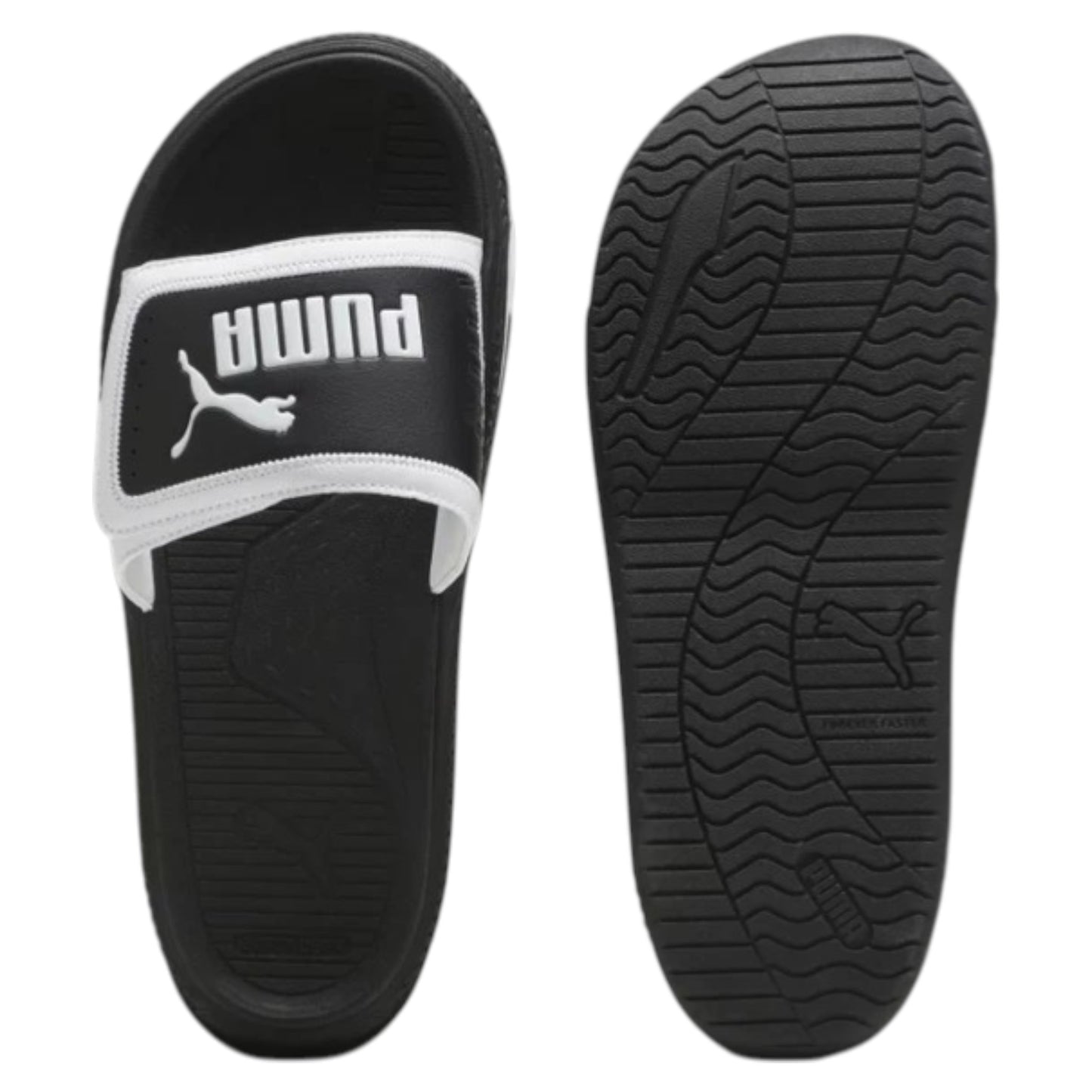 .Puma Softride Slide 24 Velcro - BLACK/WHITE - (395431-02) - S73 - R2L14
