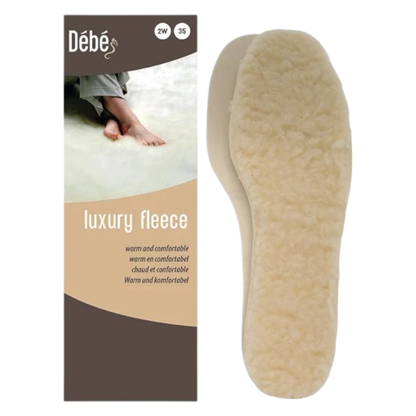 .DEBE Luxury Wool – Fleece Insole - F