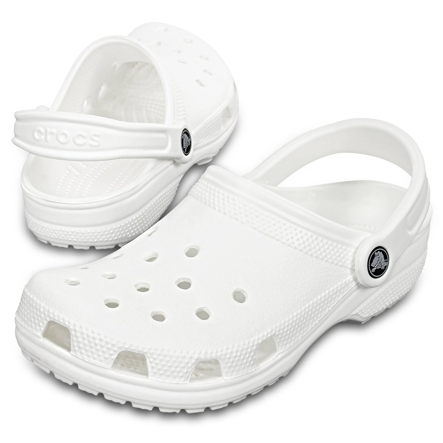 - Crocs Unisex Original Classic Clogs White Adults (Beach) - (10001 100) - F
