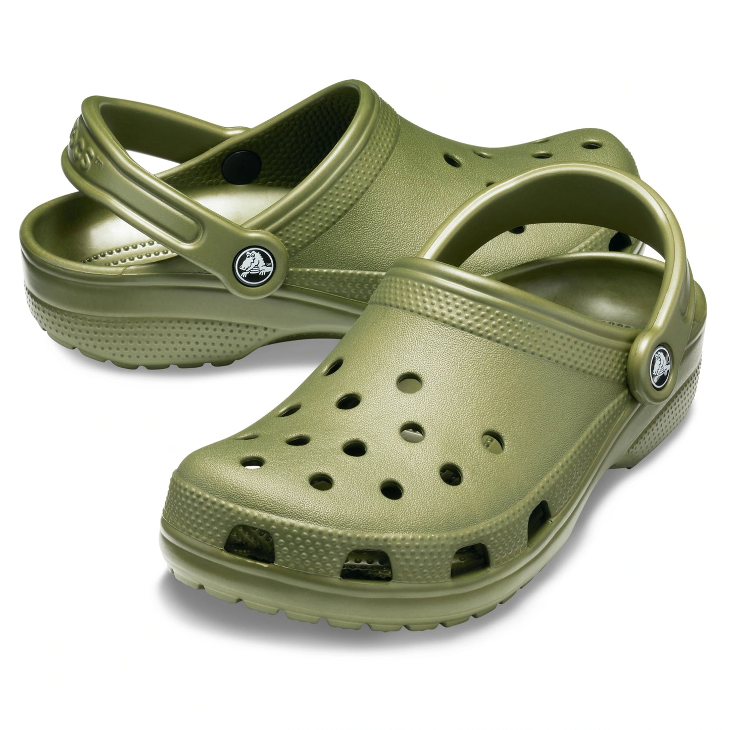 .Crocs Unisex Original Classic Clogs Army Green (Beach)- (10001 309) - F