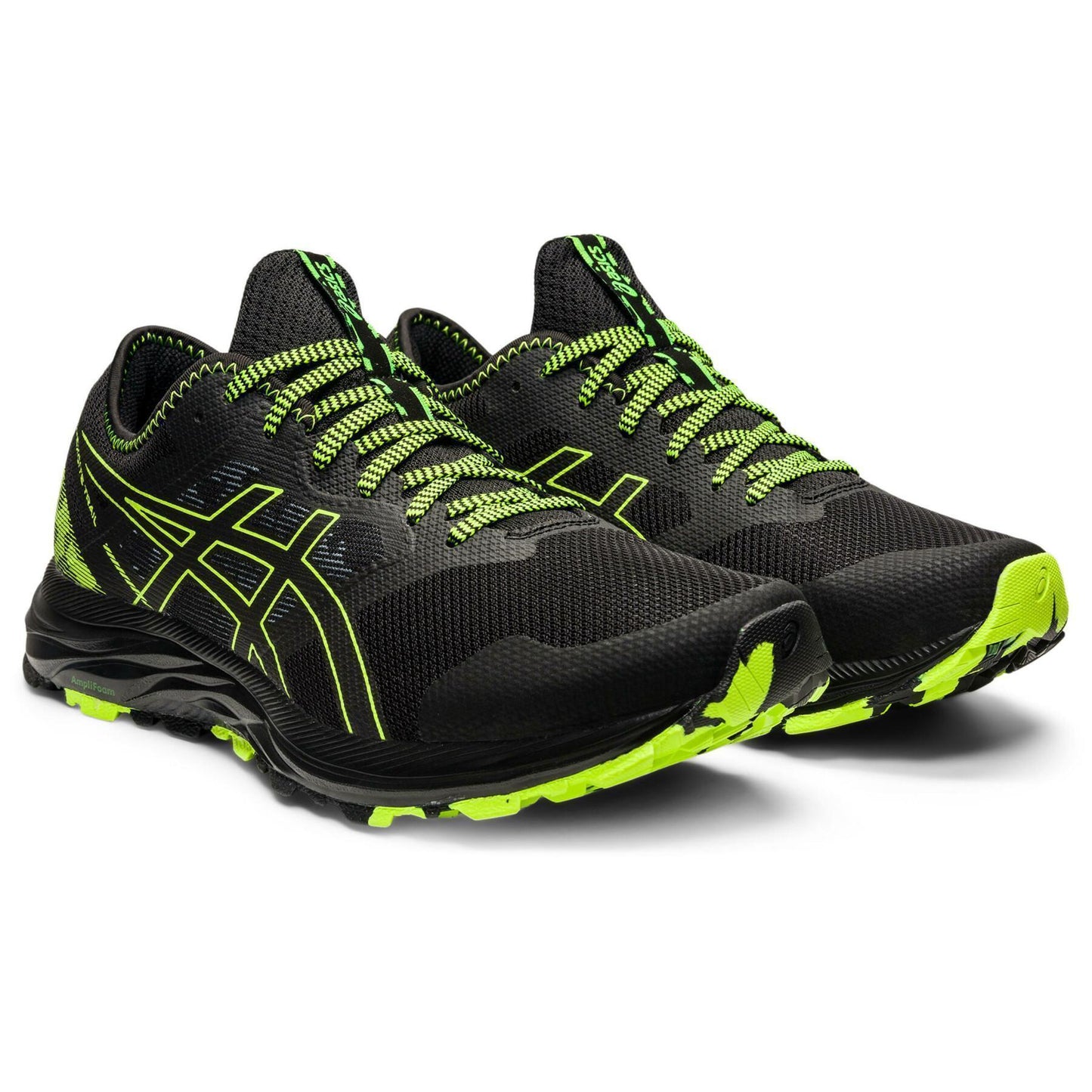 .Asics Mens Gel Excite Trail - Black/Hazard Green - (1011B194-002) - TRL - R2L11 L/P