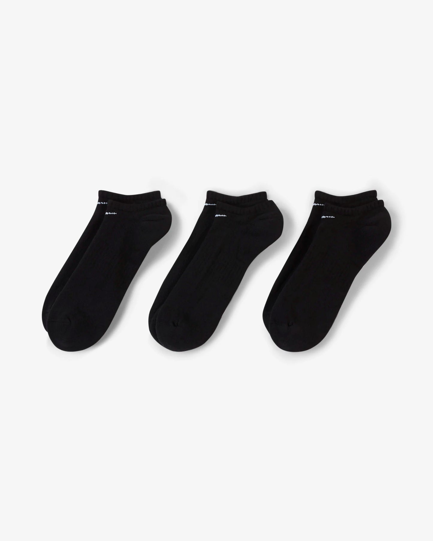 .Nike Unisex Everyday Cushion No Shows Black 3pk - (SX7673 010) - F