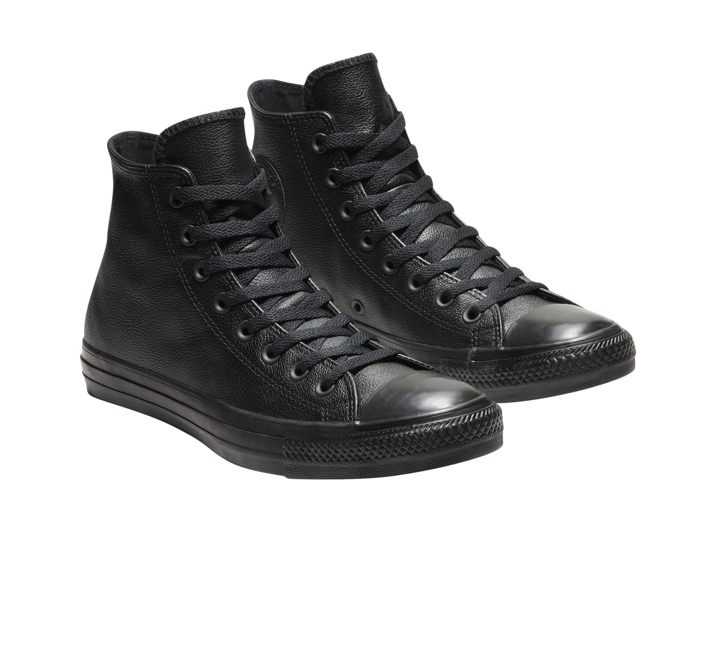 .Converse Chuck Taylor Unisex Leather Black Mono Hi - (135251) - MB Hi - R1L8