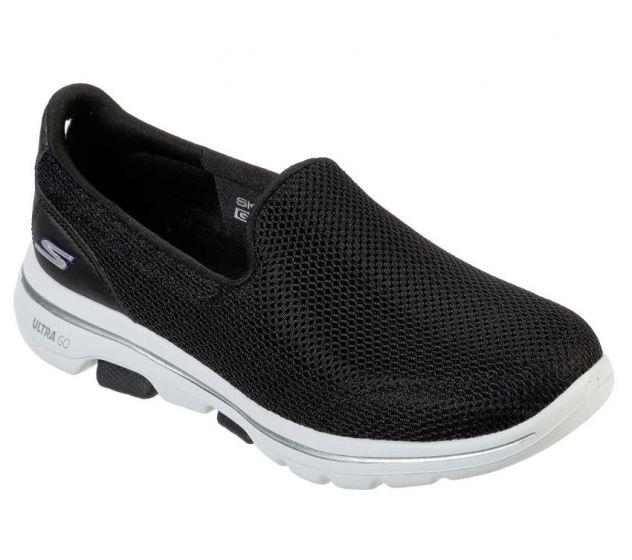 .Skechers GO WALK 5 Black/White - (15901-BKW) - 5BKW - R2L16