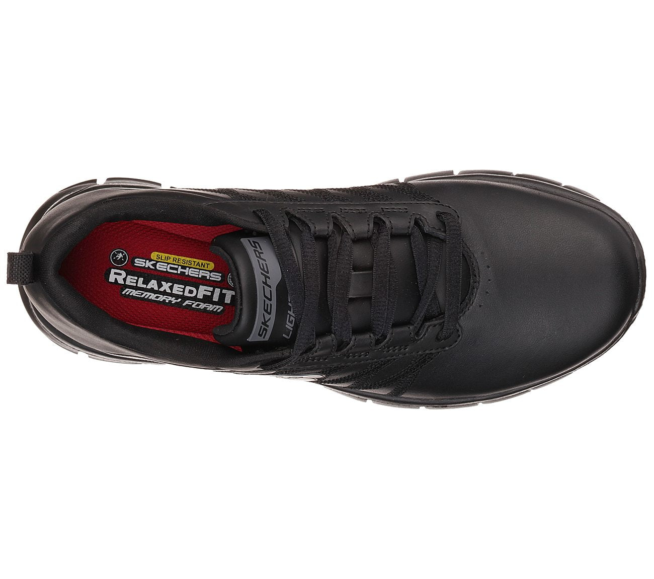 .Skechers Womens Work Relaxed Fit: Sure Track (SN76576/BLK) - SB - R2L16