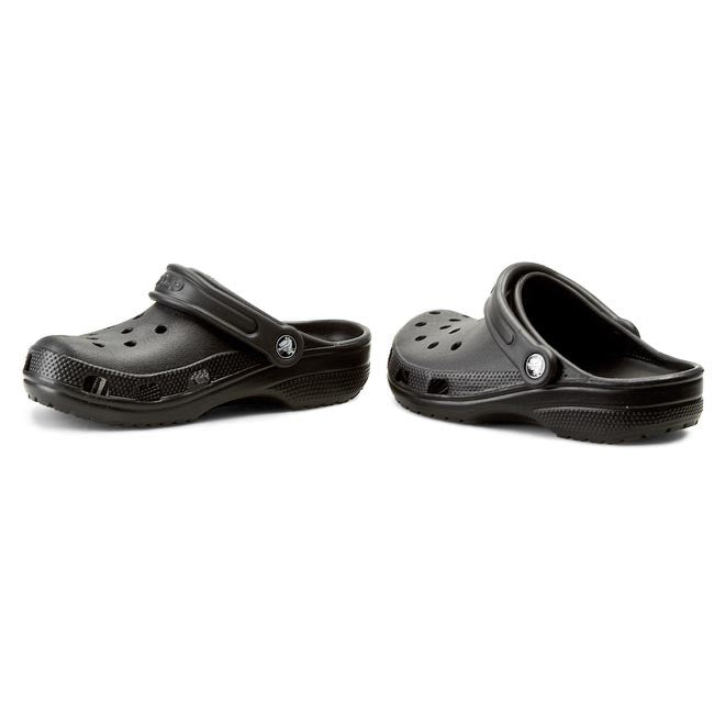 Crocs Unisex Original Classic Clogs Black Adults (Beach)- (10001 001) - F
