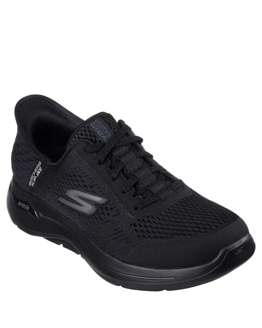 .Skechers Mens Slip-Ins: GOwalk Arch Fit - Simplicity - (216258.BBK) - GO - R2L15