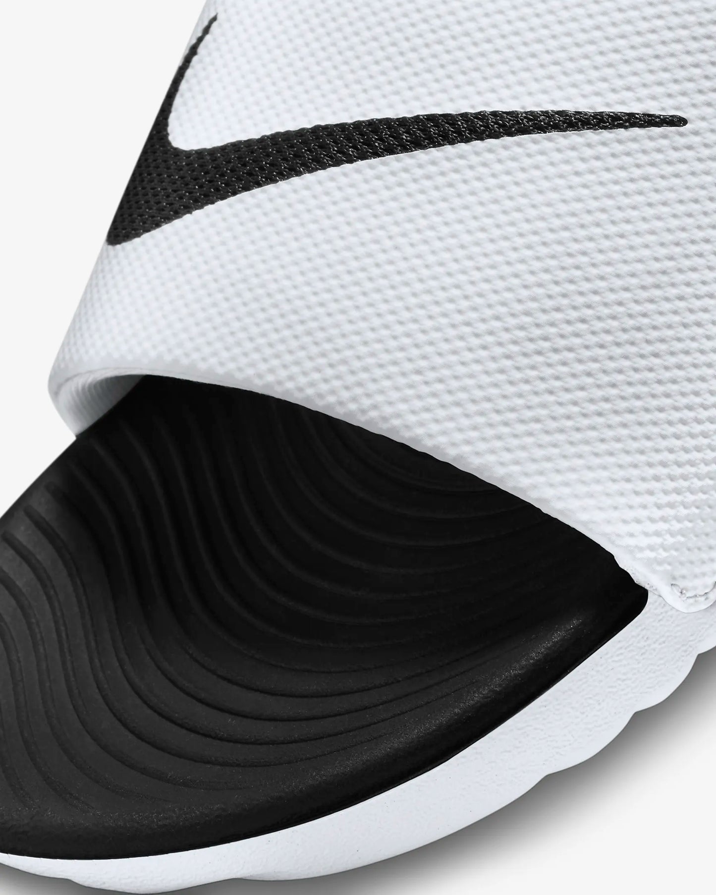 .Nike Kawa Kids Slides White/Black - WK - (819352-100) - R2L16