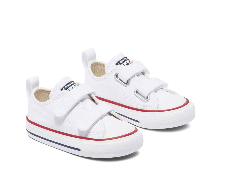 .Converse Chuck Taylor Canvas Double Velcro White Toddler - (769029c) - 2V- R1L1