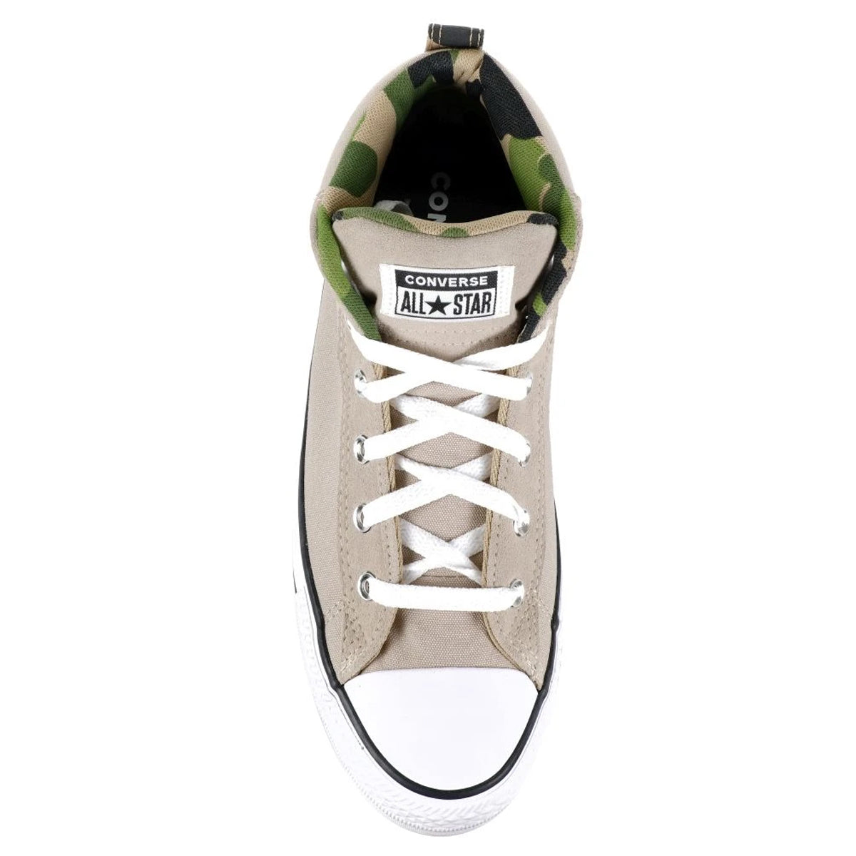+ Converse Ct Street Canvas And Suede Papyrus/White/Black (166976C) - PY - R1L7