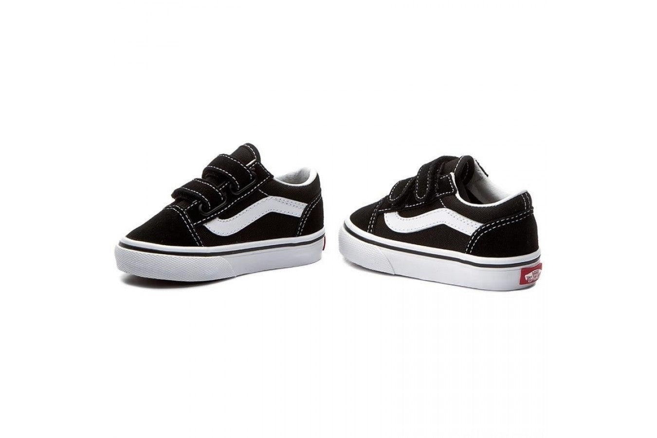 .VANS TODDLER OLD SKOOL SHOES - BLACK/WHITE - (VN000D3YBLK) - VC - R1L1