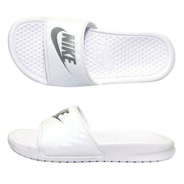 Nike Womens Benassi JDI White/Silver - (343881 102) - WT - R2L15